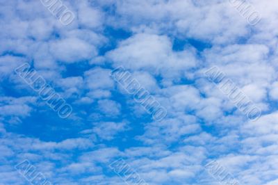 The sky with clouds