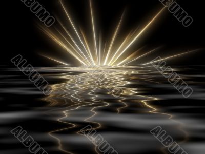 Star on a black background.