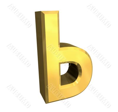 3d gold cyrillic letter