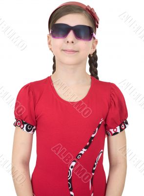 Young girl in sun glasses