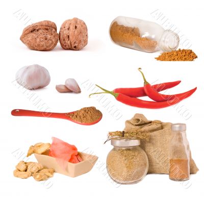 set of spices