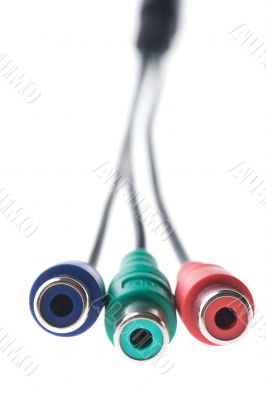 cable isolated close up