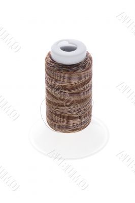Thread on white