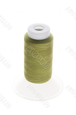 Thread on white macro