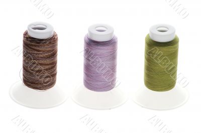 Thread on white