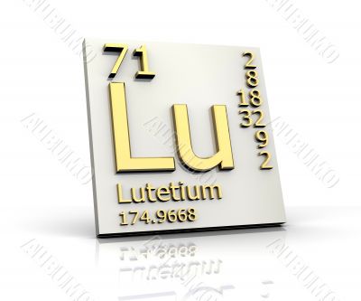 Lutetium form Periodic Table of Elements