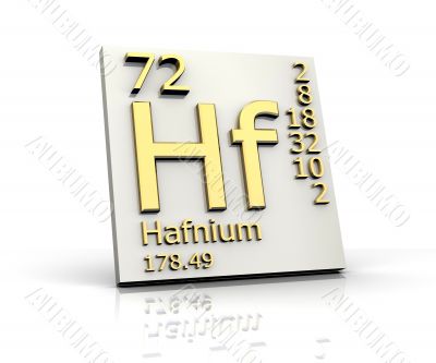 Hafnium form Periodic Table of Elements