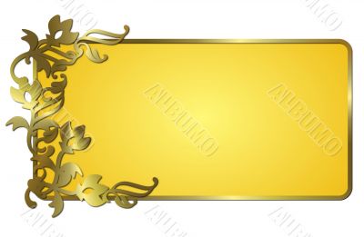 abstract flower frame