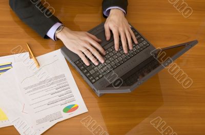 Business people planning on the laptop