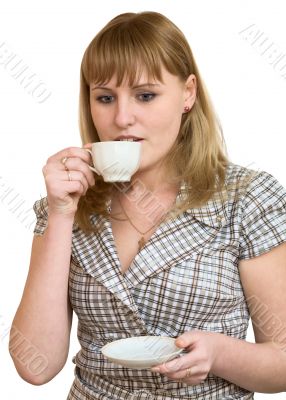 Portrait of the beautiful business girl