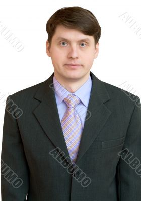 Businessman in a shirt, tie and jacket