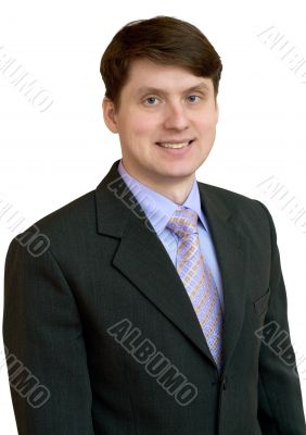 Businessman in a shirt, tie and jacket