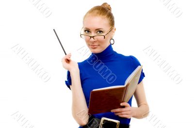 Looking through glasses