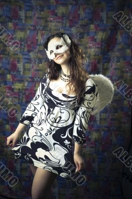  girl in a mask