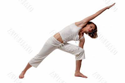 Woman stretching