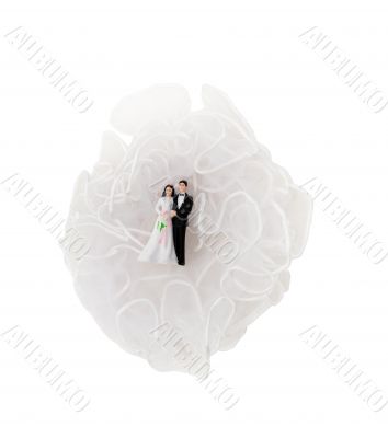 Bride and Groom on a cloud