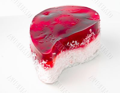 the beauty red cake isolated on whine