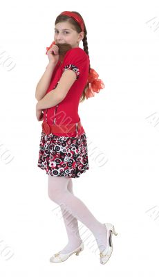 Portrait young beautiful girl