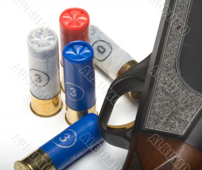Fowling piece and cartridges.