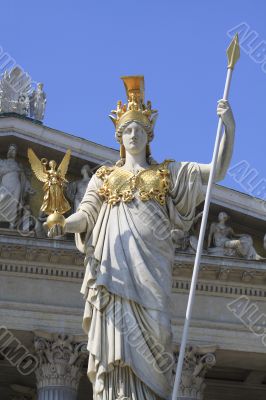 Pallas Athene in front of Viennese parliament