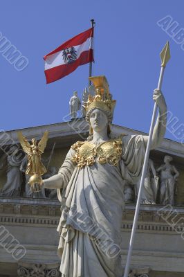 Pallas Athene in front of Viennese parliament