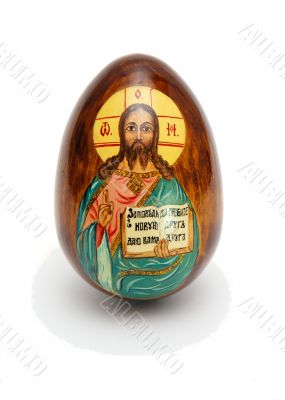 Russian Easter egg isolated