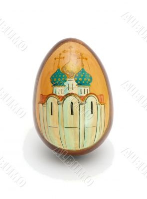 Russian Easter egg isolated