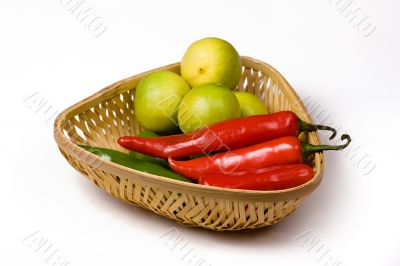 Lemon chili basket