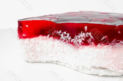 the beauty red cake isolated on whine