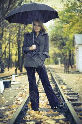 in the rain