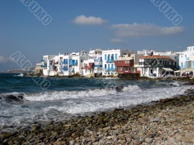 view of a greek island