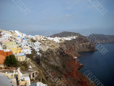 view of a greek island