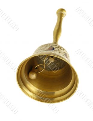 vintage handbell on white