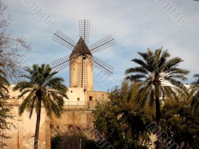 traditional spanish windmill