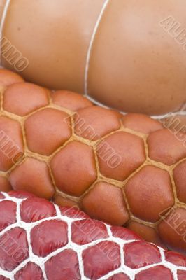 sausage on white