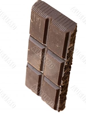 A piece of porous chocolate.