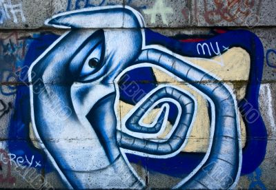 Graffity on the wall