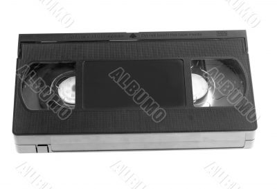 Video tape on white