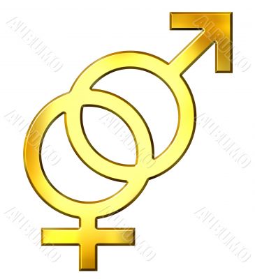 3D Golden Gender Union