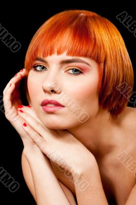 Beautiful redhead face