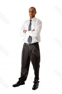 Handsome business man standing