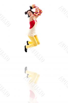 Jumping girl