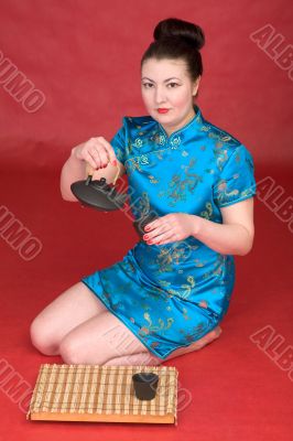 Japanese girl from tea ceremony