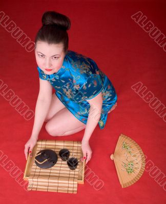 Japanese girl from tea ceremony