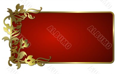 abstract flower frame