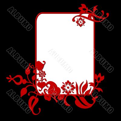 abstract flower frame