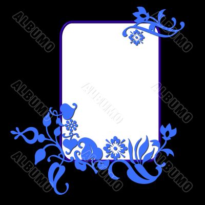 abstract flower frame