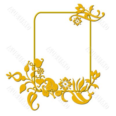 abstract flower frame