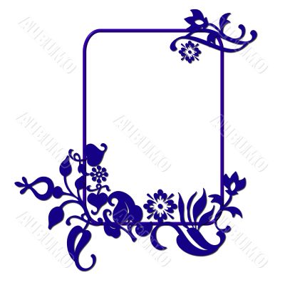 abstract flower frame