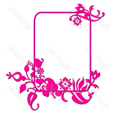abstract flower frame